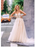 Strapless Ivory Lace Tulle Fabulous Wedding Dress